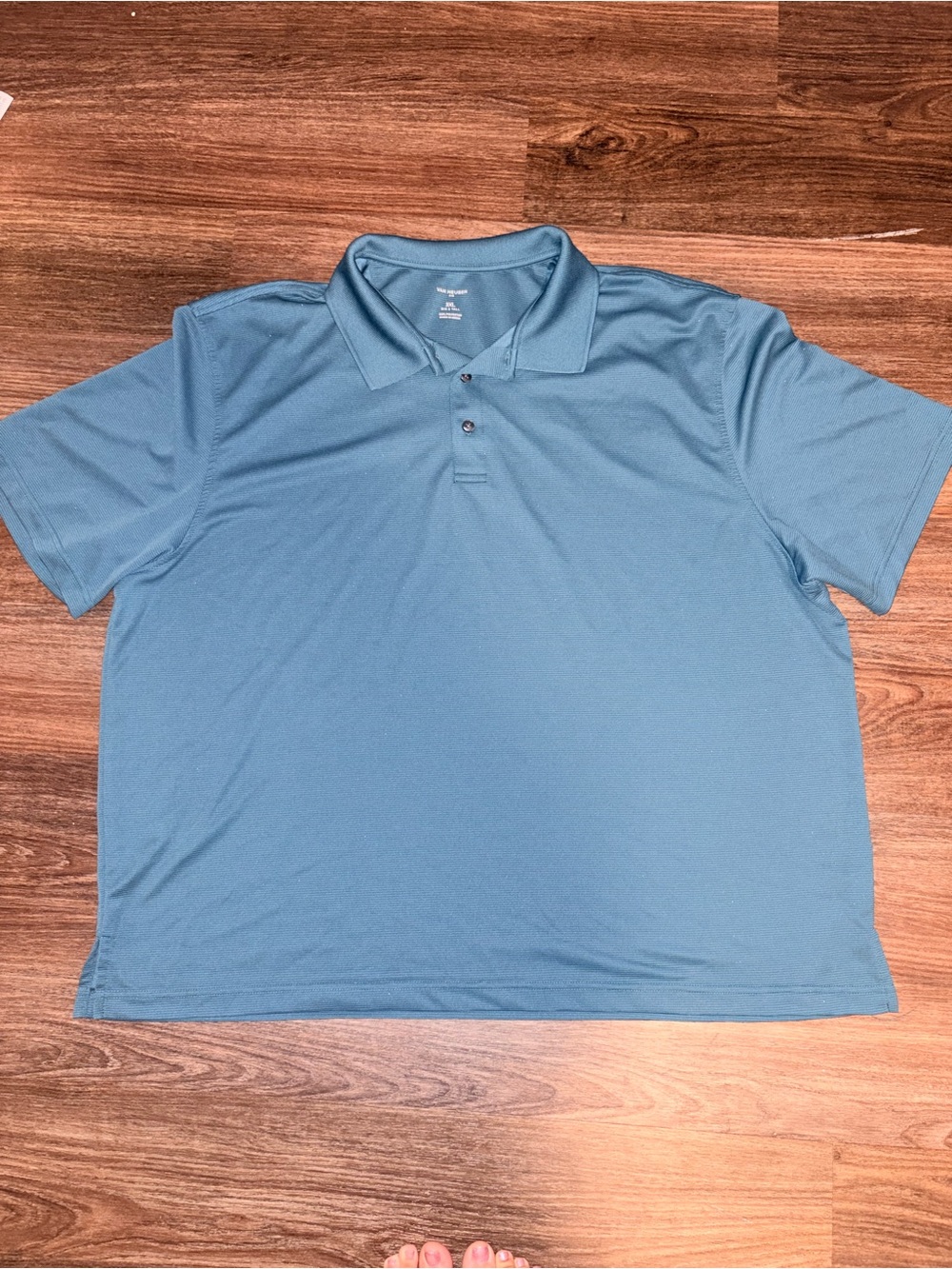 Van Heusen Men's Light Blue Polo Dress Shirt